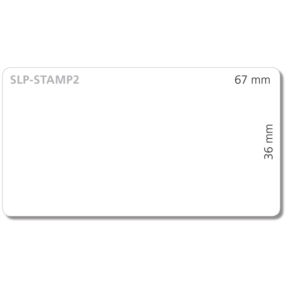 Seiko Instruments SLP-STAMP2 – Etiketten (Rolle) 67 × 36 mm – Thermodirekt – 310 Etiketten/Rolle, 2 Rollen