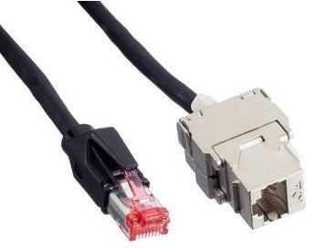 Bachmann Patchkabel – Cat6a, 5 m, Schwarz, RJ-45