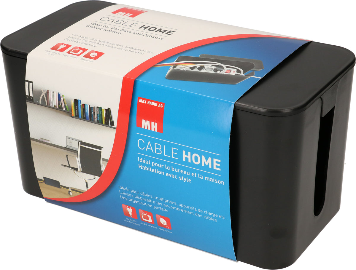 Max Hauri AG Max Hauri Safety-Line Steckdosenleiste, 5×T13, mit Schalter, 2 m – Schwarz