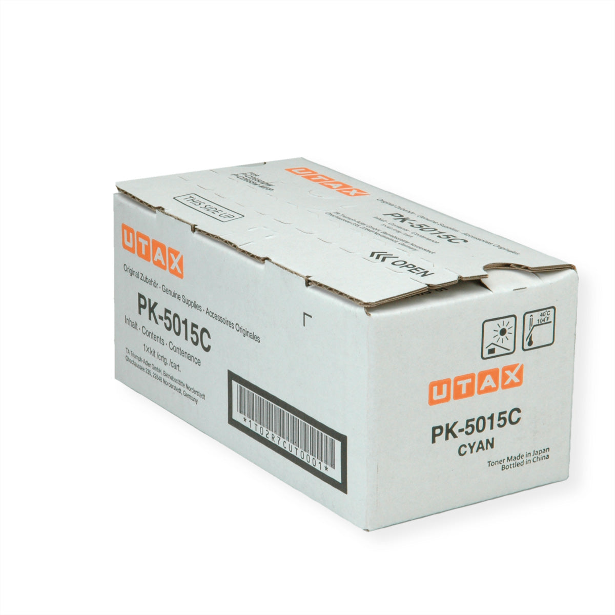 UTAX PK-5015C Cyan Toner – Original – 3'000 Seiten – für UTAX P-C 2566W/P-C 2650DW/P-C 2655W MFP