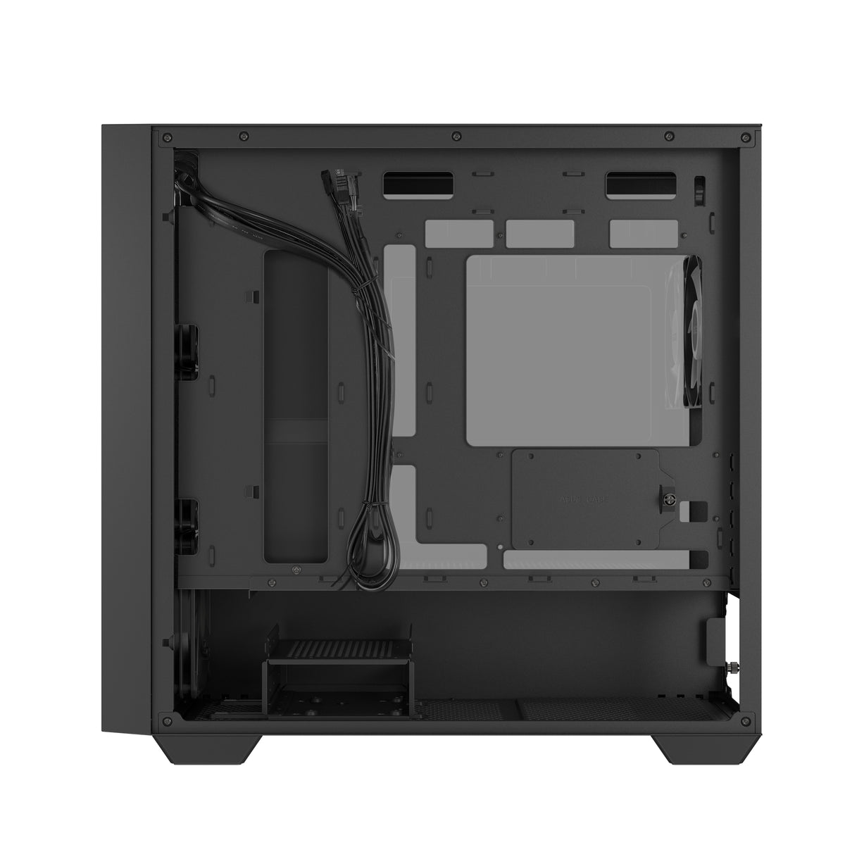ASUS A21 PLUS TG ARGB (BTF) – PC-Gehäuse – Micro-ATX, Mini-ITX, Sichtfenster, 3×120/1×120 mm