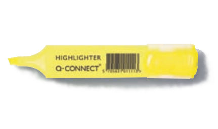 Q-CONNECT Textmarker Set 4 Farben – Keilspitze, 1–5 mm
