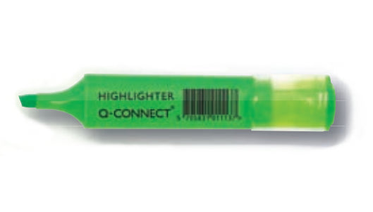 Q-CONNECT Textmarker Set 4 Farben – Keilspitze, 1–5 mm