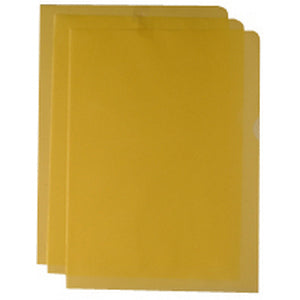 Q-CONNECT Sichtmappe A4 – Gelb, Polypropylen, 120 µm, 100er-Pack