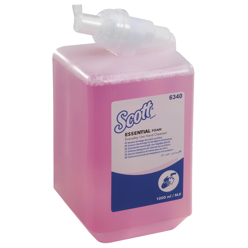 SCOTT Schaumseife – blumig, Patrone – 6 × 1 l