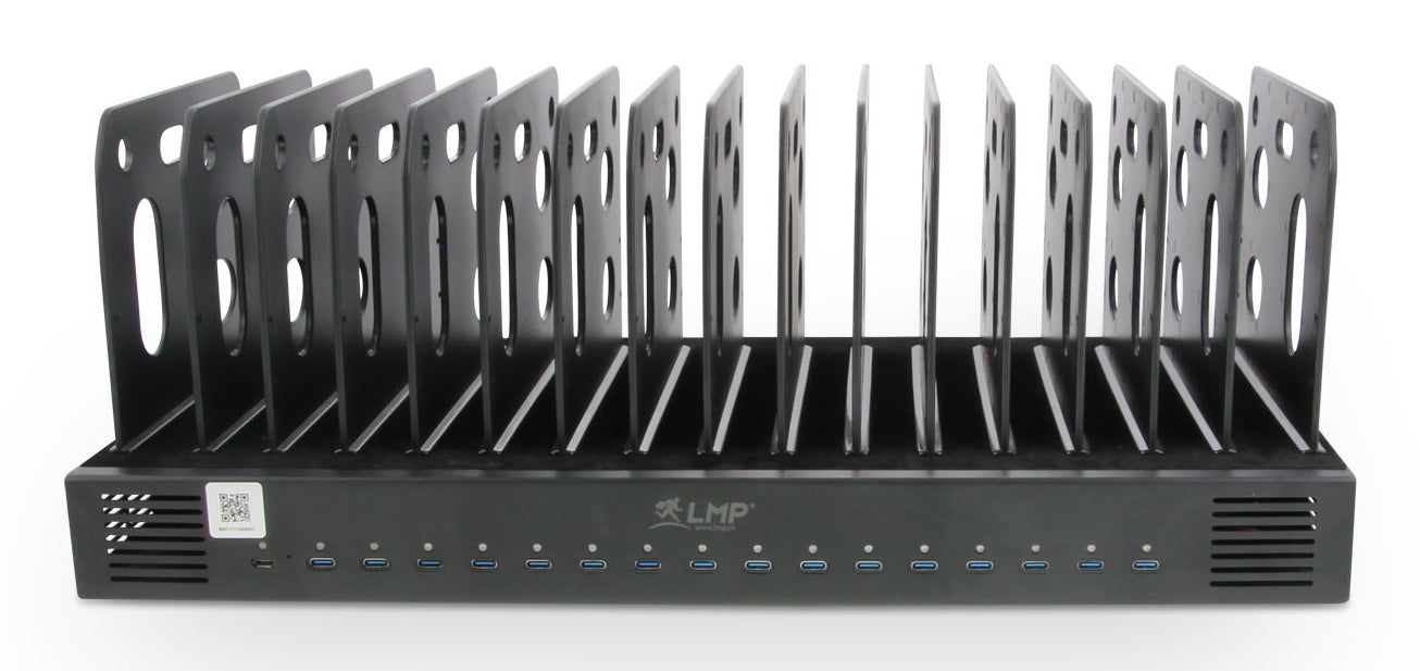 LMP SmartCharge 1000 HKC Ladestation – 1000 W, 16×, mit Halterung – für iPad, iPhone