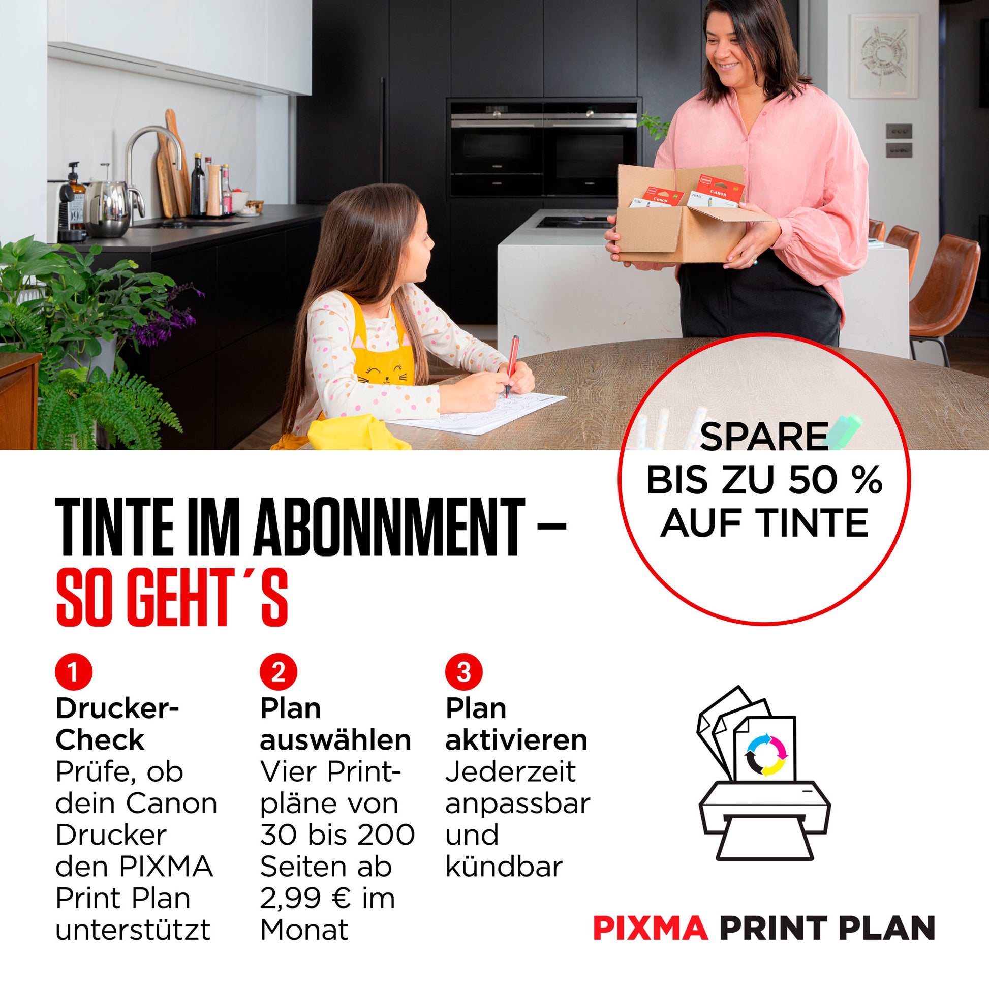 Canon Pixma TS5350i – Farbtintenstrahl-Multifunktionsdrucker, A4, 3-in-1, Duplex, ADF, WLAN, AirPrint
