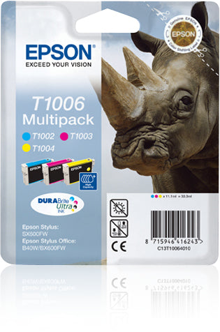 Epson Tintenpatronen-Multipack T1006, CMY, 3er-Pack