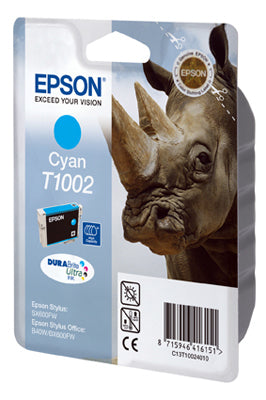 Epson T1002 Cyan Tintenpatrone (Original) – 11,1 ml – für Epson Stylus SX610FW/SX600FW/SX515W