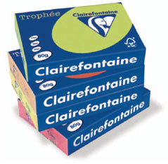 Clairefontaine Kopierpapier – A4, 120 g/m², Eisblau – für Inkjet/Laser/Kopierer – FSC, EU Ecolabel – 250 Blatt