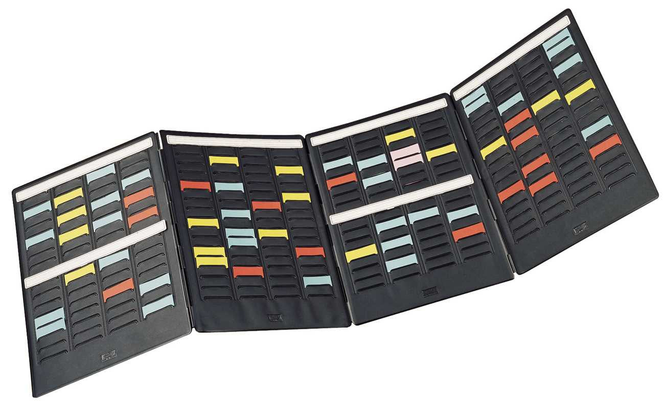 Nobo Zubehör-Set für Planungstafeln (T-Card-System), T-Card-Grösse 1,5, 1000 T-Karten, Schwarz