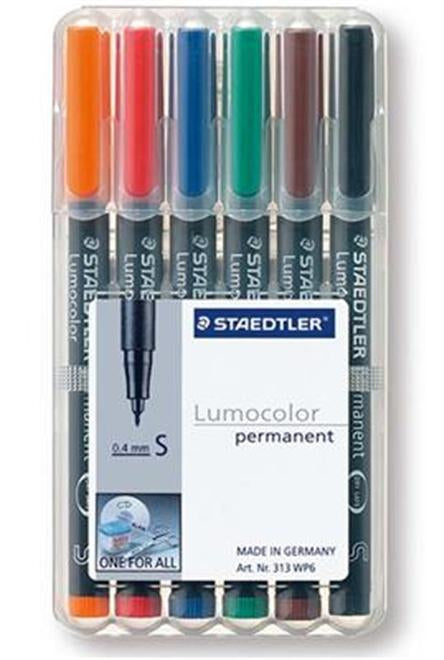 Staedtler Permanent Marker – sortiert, 6er Pack