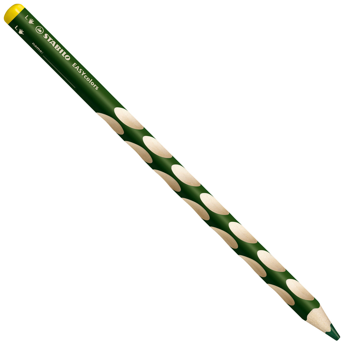 STABILO Buntstifte EASYcolors R – Dreikant, Minen-Ø 4,2 mm, Einzelstift Laubgrün