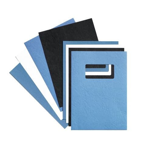 GBC LeatherGrain Umschlagdeckel – A4 – 250 g/m², Lederstruktur, matt, Karton, weiss – 25 Stk.