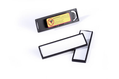 Durable Namensschild – 67×17 mm – Clip, Magnet, schwarz – Pack à 25