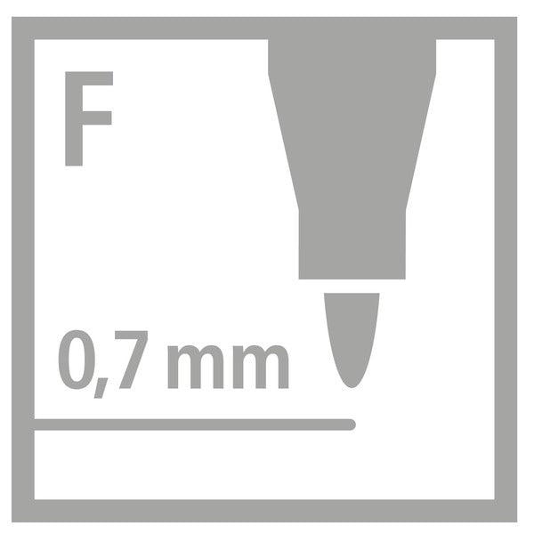 STABILO Non-Permanent-Marker OHPen – fein 0,7 mm – blau – trocken abwischbar