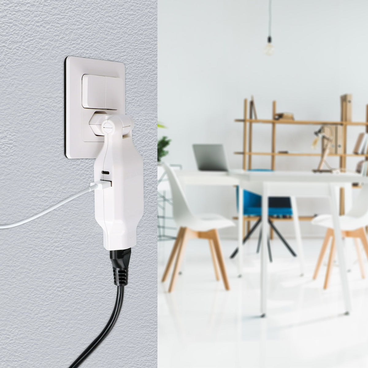 Max Hauri AG Max Hauri clip-clap USB-Ladegerät 18 W – USB-C×1, USB-A×1 – PD 3.0, QC 3.0 – T12 Stecker, T13 Kupplung