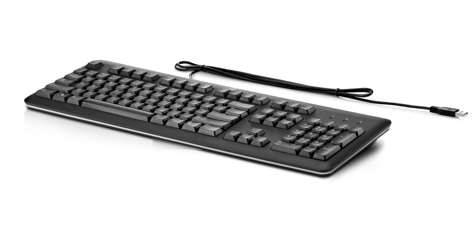HP Tastatur – kabelgebunden, USB – schwarz