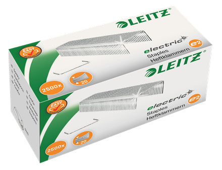 Leitz Heftklammern – für Leitz 5533 – 6 mm – Metall, silber – 2500 Stk.
