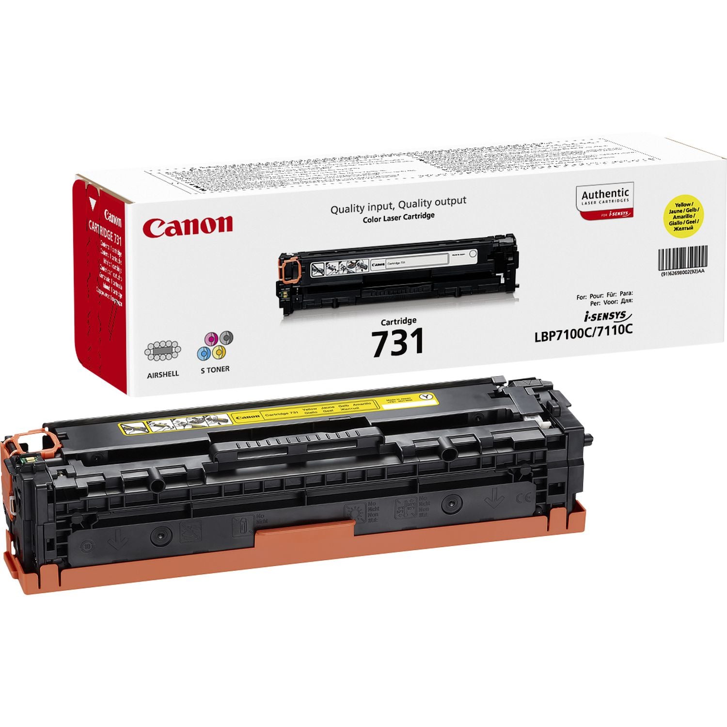 Canon Toner 731 – Gelb, 1500 Seiten