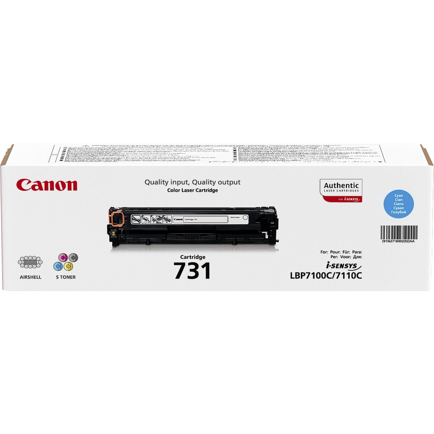 Canon Toner 731 – cyan, 1500 Seiten