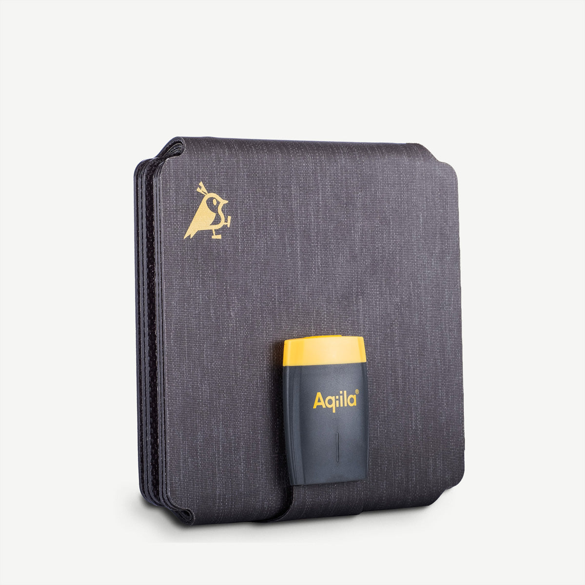 Aqiila Sunbird P21 Solarpanel-Ladegerät 20 W – USB-C×1, IP67, faltbar – für Camping – schwarz/gelb