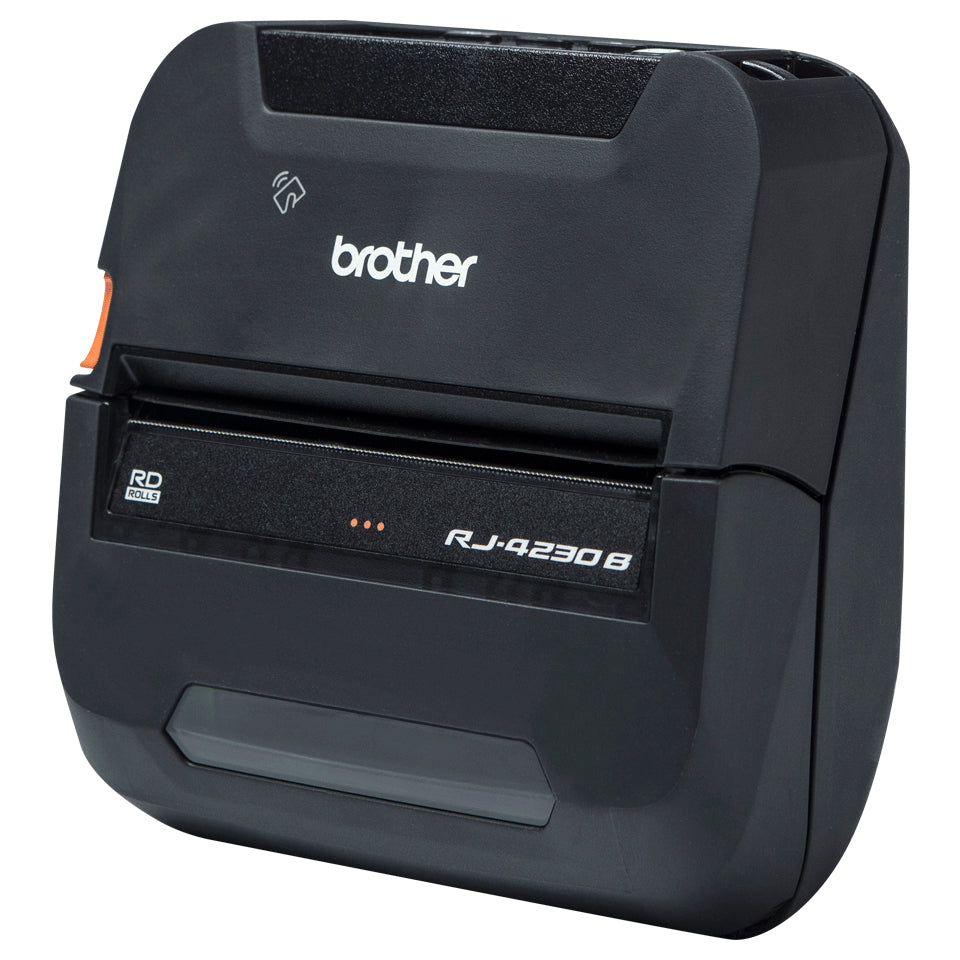 Brother RJ-4230B – Mobiler Drucker, Thermodirekt, für Etiketten 45–113 mm, 203 × 203 dpi, USB, Bluetooth