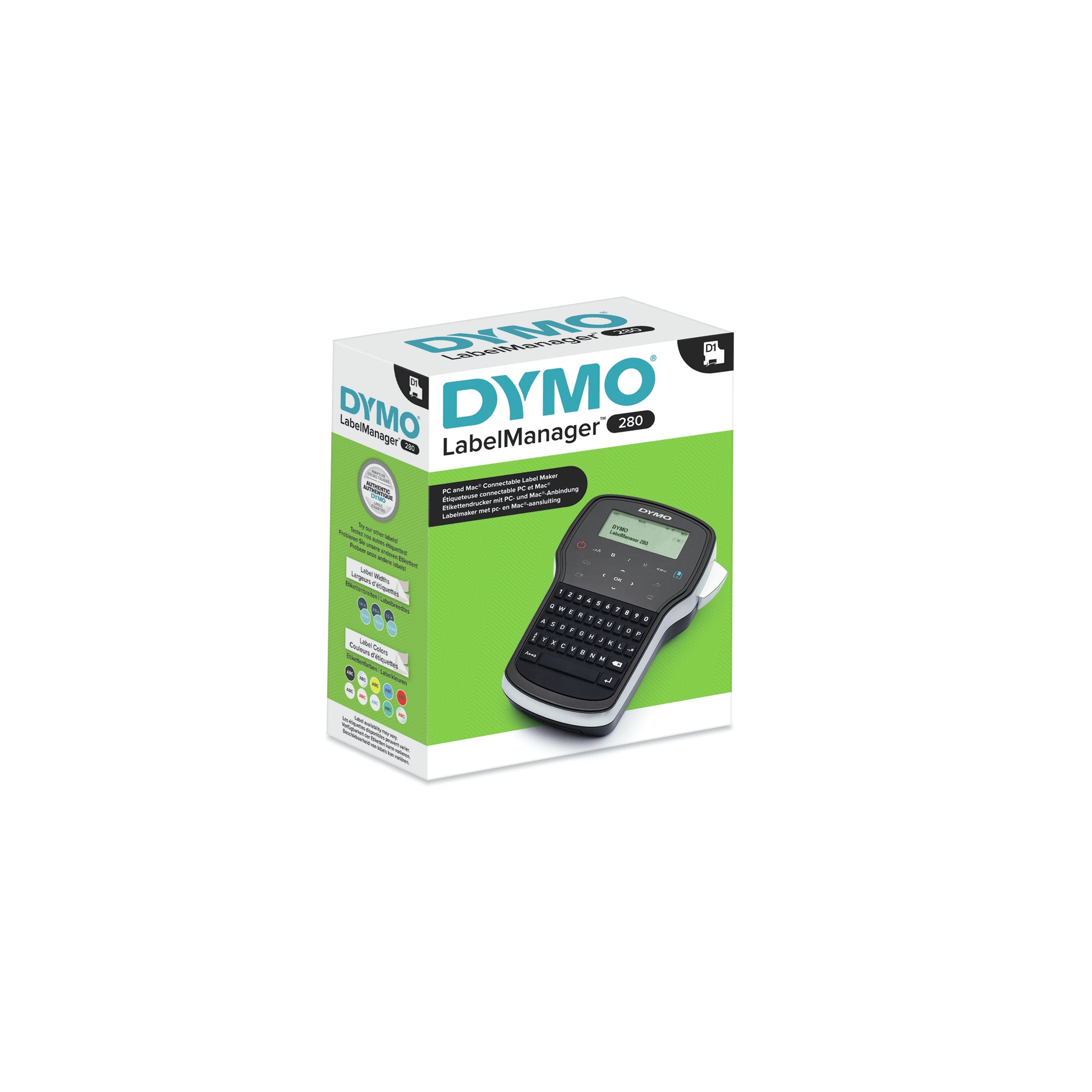 DYMO LabelManager 280 – Beschriftungsgerät für D1-Bänder 6, 9, 12 mm