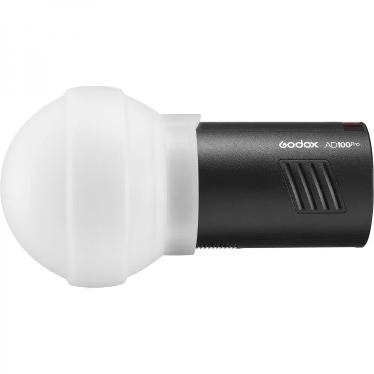 Godox AK-R22 Diffusorkugel – Ø 115 mm, 50,2 mm hoch – für Godox AD100Pro, V1, AD200 – Weiss