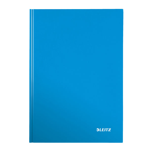 Leitz Notizbuch A4, liniert, Fadenheftung, Karton, 160 Seiten, 90 g/m² – blau
