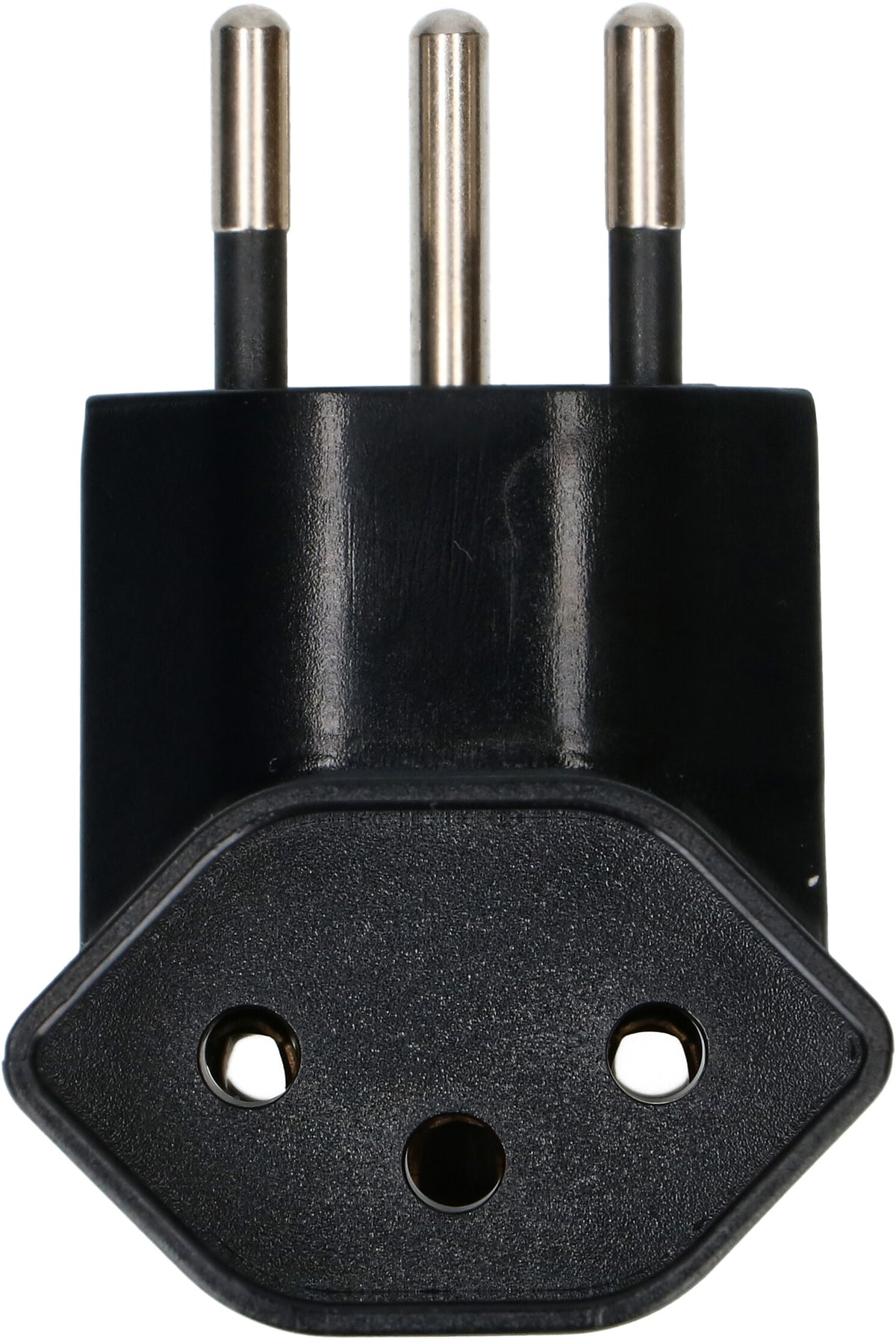 Max Hauri AG Abzweigstecker – 2× Typ 13 (T13), 3-polig, 230 V / 10 A – Schwarz