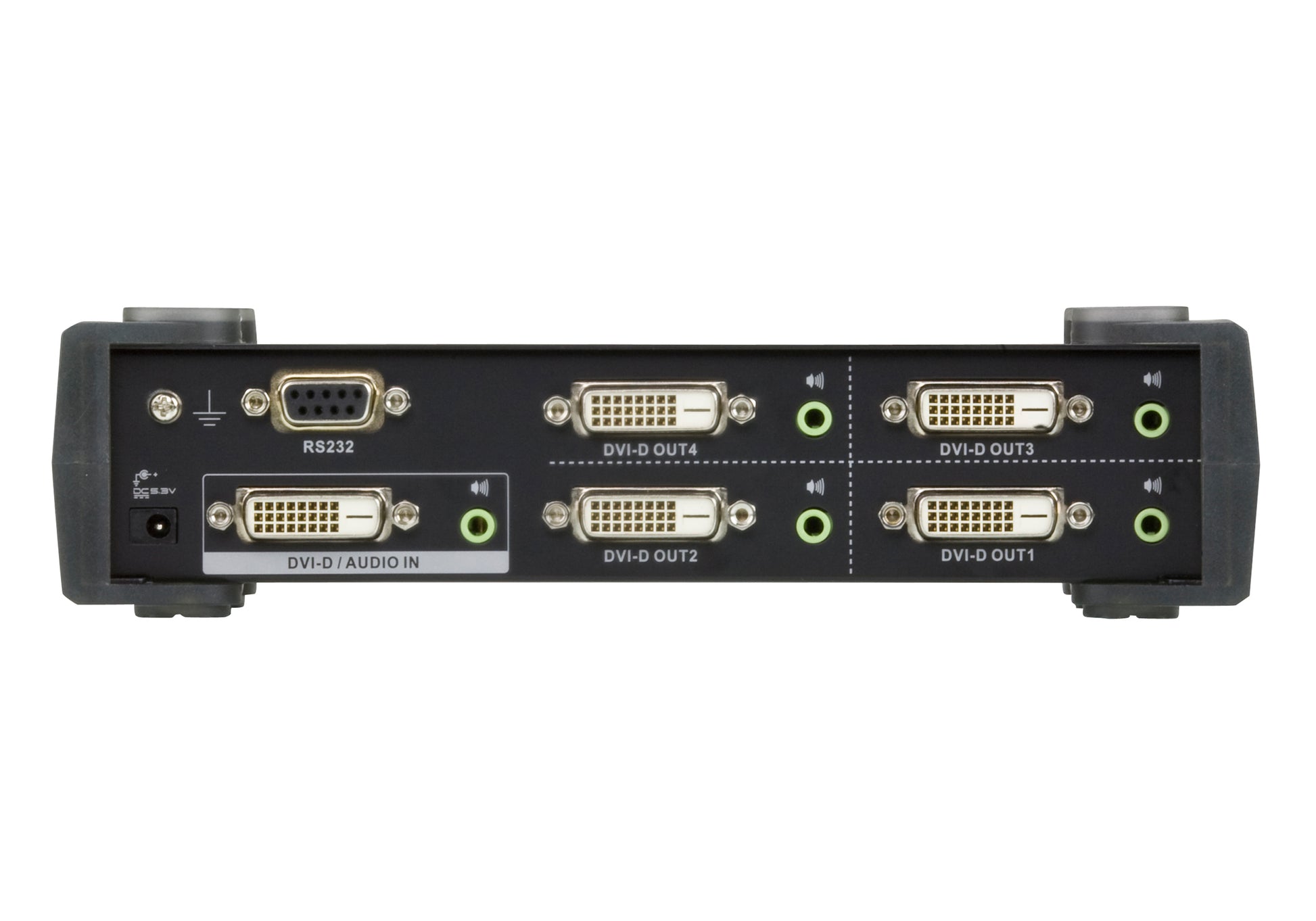 ATEN 4-Port DVI-Splitter, Dual-Link, Audio, RS-232