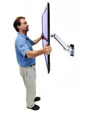 Ergotron Wandhalterung, Full-Motion, für 30–55", bis 18 kg, chrom