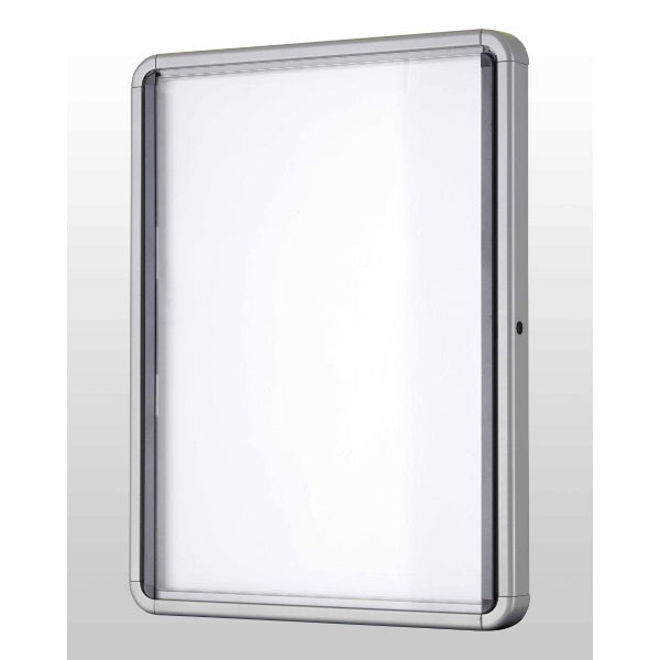 Nobo Schaukasten, 4 × A4 – Aluminium, abschliessbar, magnethaftend, 49,4 × 66,8 × 4,3 cm