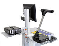 Ergotron Ablage gross für Teachwell Workfit C Style View Serie 32, Aluminium, Grau