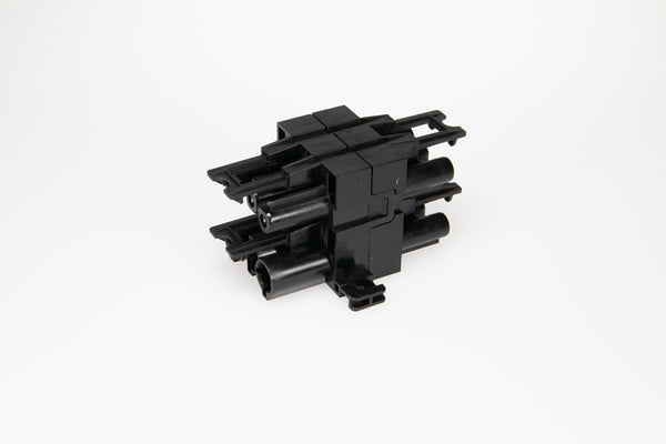 Adels GVH 4/3 Steckdosenleiste, 3×AC166, Eingang AC166, Befestigungslaschen, IP20 – Schwarz