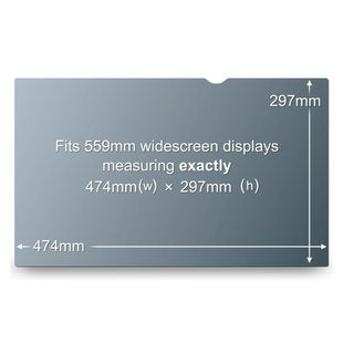 3M Displayschutz für 22" 16:10 Monitore – Schwarz