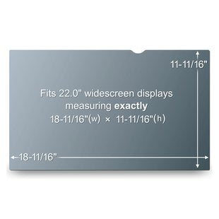 3M Displayschutz für 22" 16:10 Monitore – Schwarz