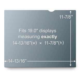 3M Blickschutzfilter für Monitor 19,0", 5:4 – 377 × 302 mm