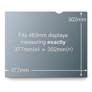 3M Blickschutzfilter für Monitor 19,0", 5:4 – 377 × 302 mm