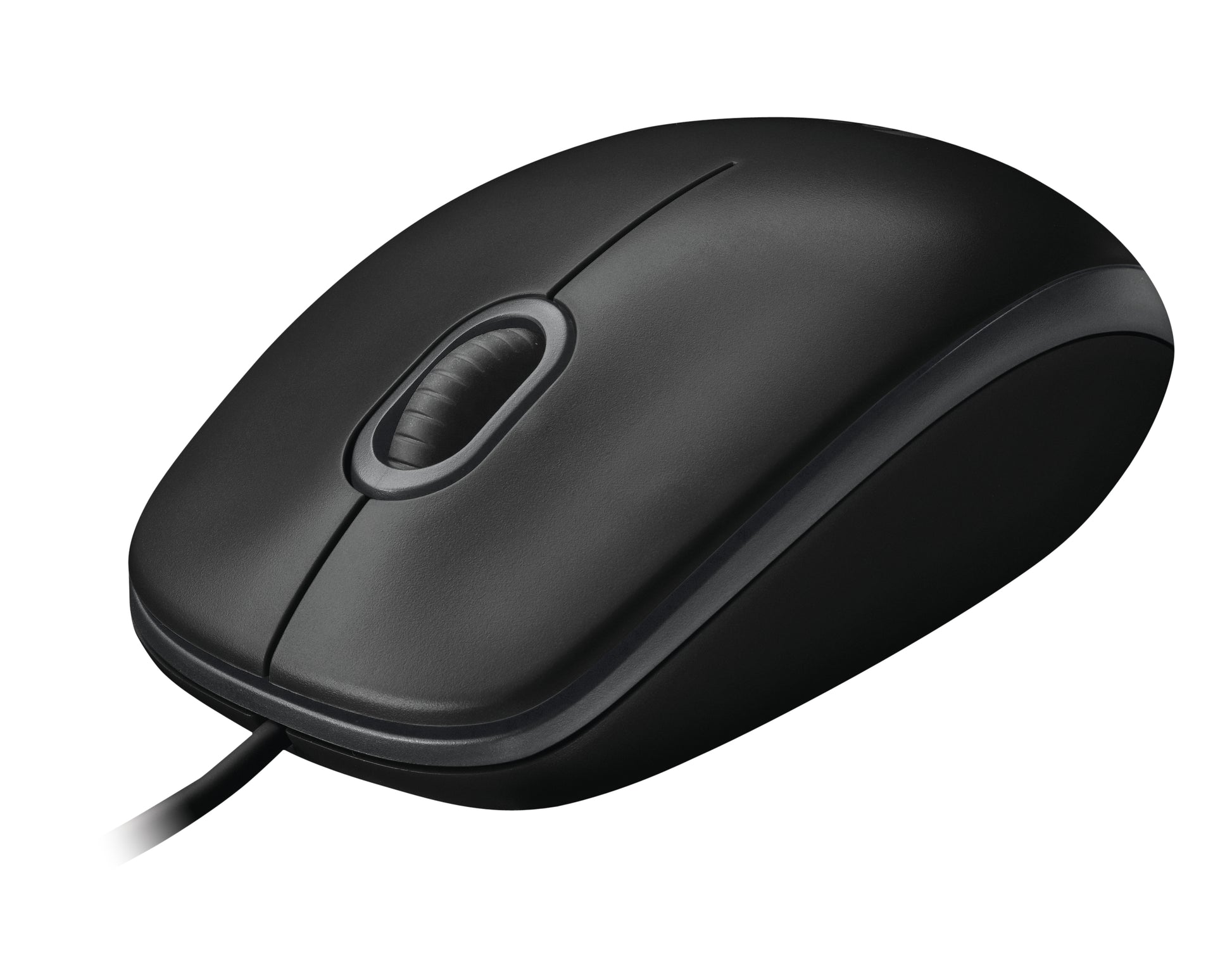Logitech B100 – Maus – Kabelgebunden (USB‑A), 800 DPI, beidhändig, Schwarz