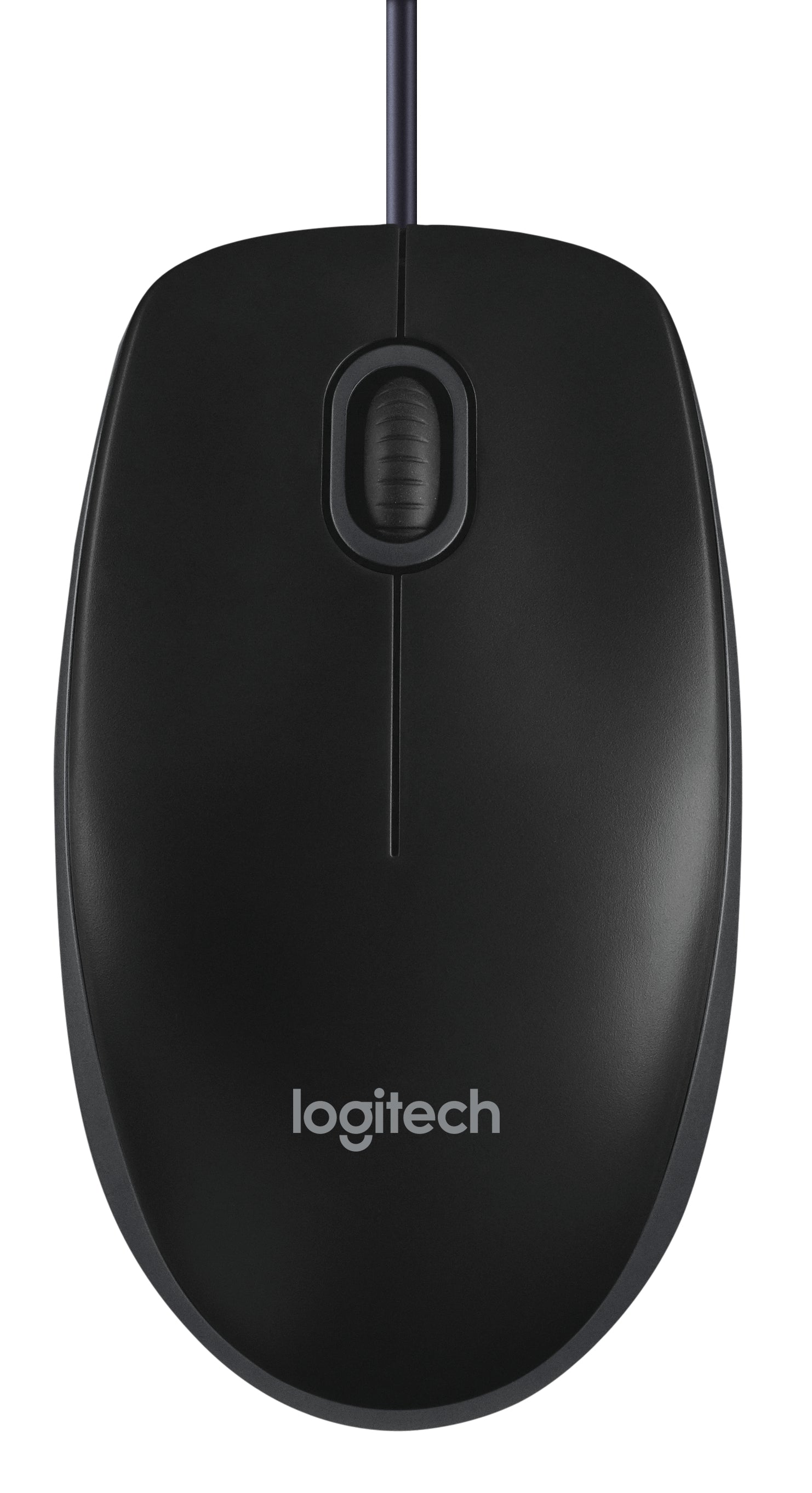 Logitech B100 – Maus – Kabelgebunden (USB‑A), 800 DPI, beidhändig, Schwarz