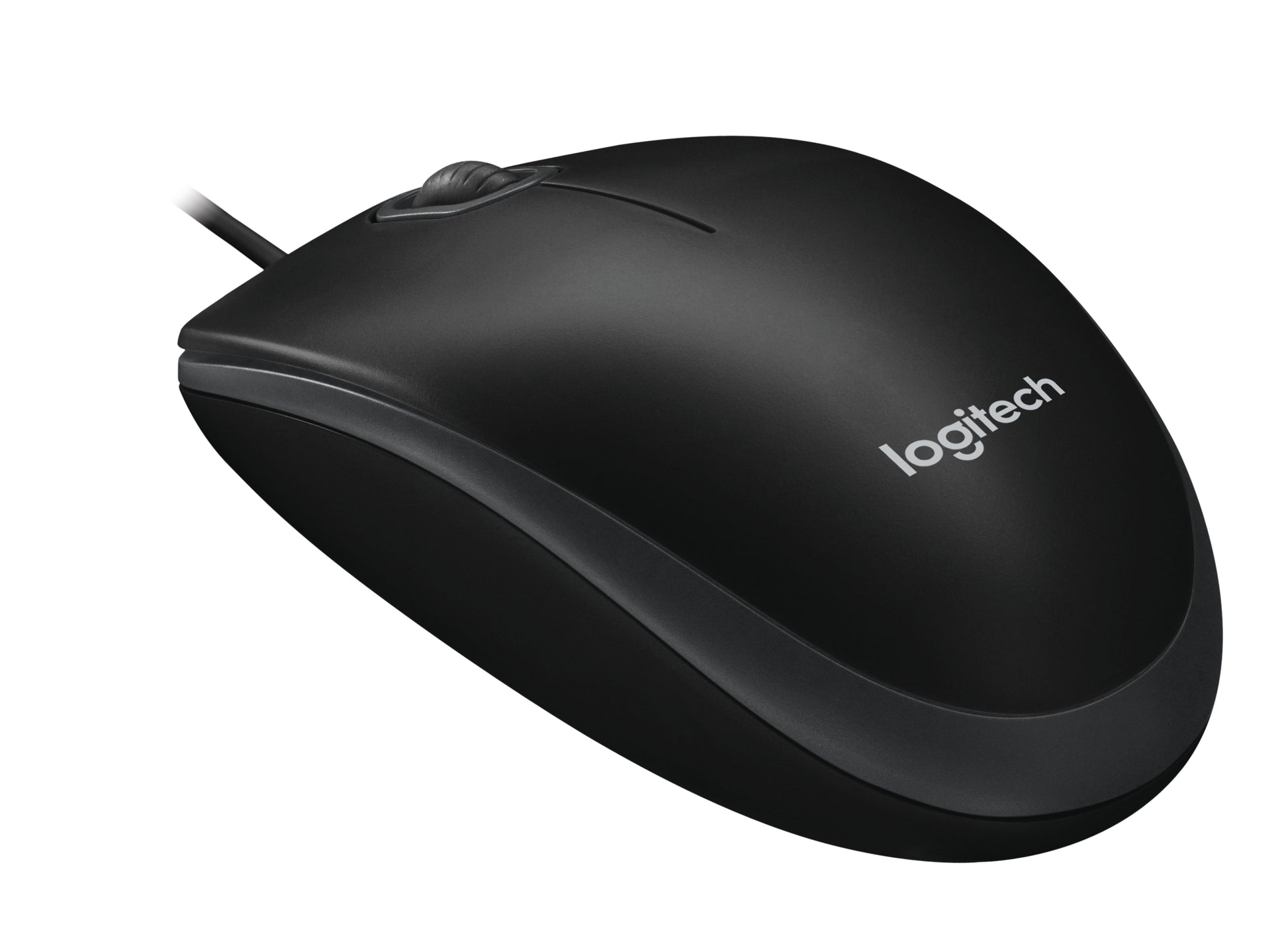 Logitech B100 – Maus – Kabelgebunden (USB‑A), 800 DPI, beidhändig, Schwarz