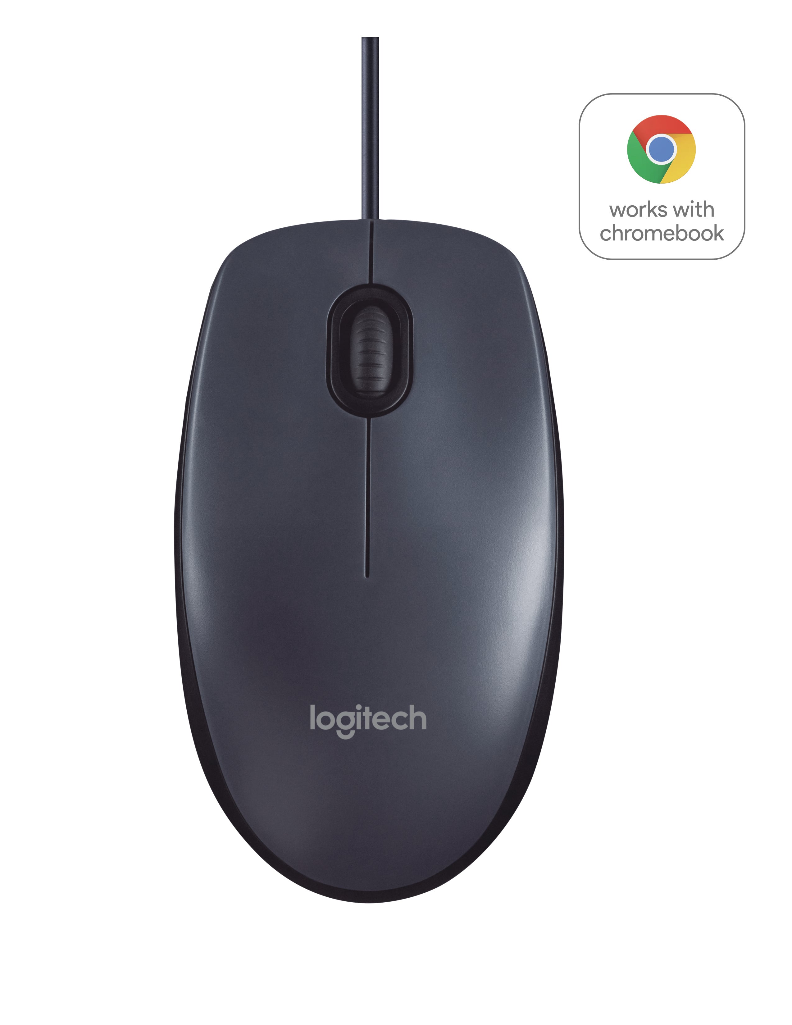 Logitech B100 – Maus – Kabelgebunden (USB‑A), 800 DPI, beidhändig, Schwarz