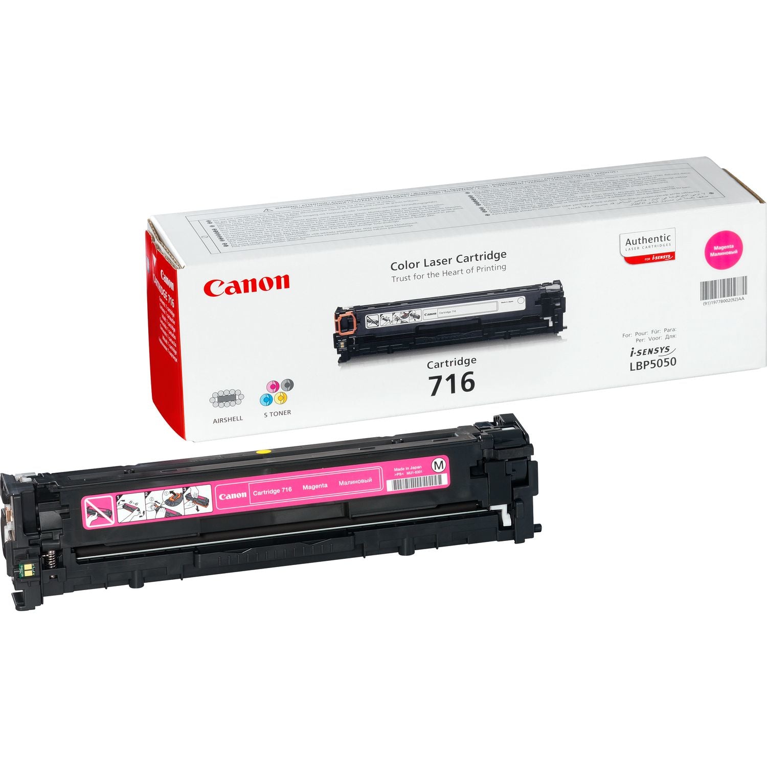 Canon Magenta Toner – Original – 1'500 Seiten – für Canon LBP5050/MF8050/MF8030