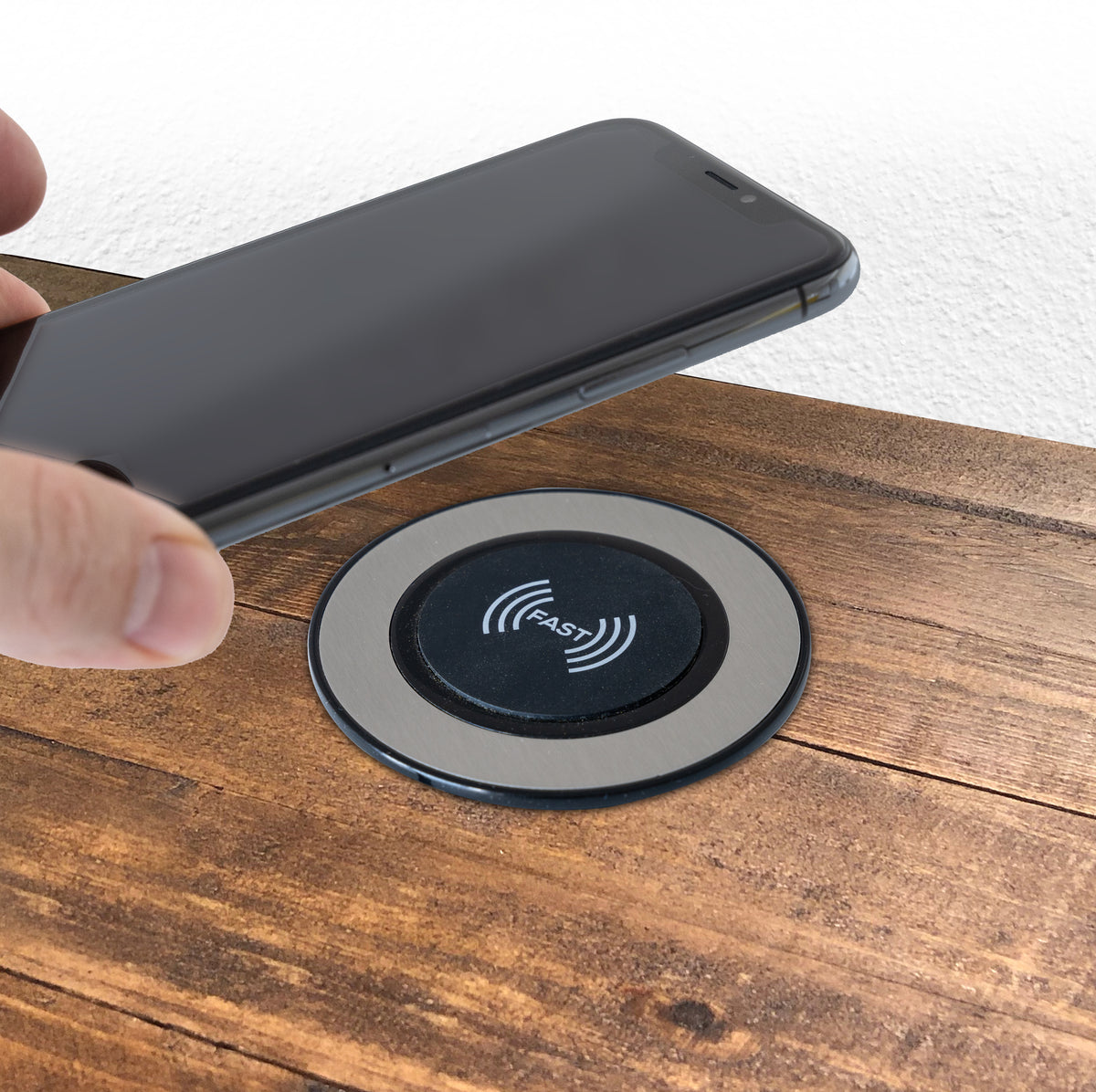 Max hauri split Max Hauri Kabelloses Ladegerät 15 W – Qi, QC 3.0, USB-C – für Qi-fähige Smartphones & Tablets – Schwarz