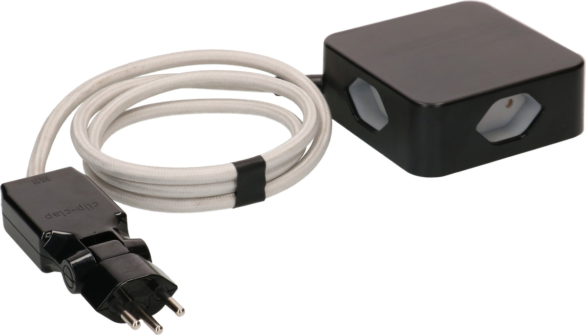 Max hauri split Max Hauri Cube Steckdosenleiste – 4×T13, mit Schalter, 2 m, Überstromschutz, Magnet, Halterung – Schwarz/Grau