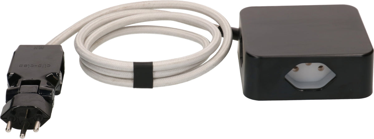 Max hauri split Max Hauri Cube Steckdosenleiste – 4×T13, mit Schalter, 2 m, Überstromschutz, Magnet, Halterung – Schwarz/Grau