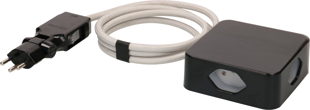 Max hauri split Max Hauri Cube Steckdosenleiste – 4×T13, mit Schalter, 2 m, Überstromschutz, Magnet, Halterung – Schwarz/Grau