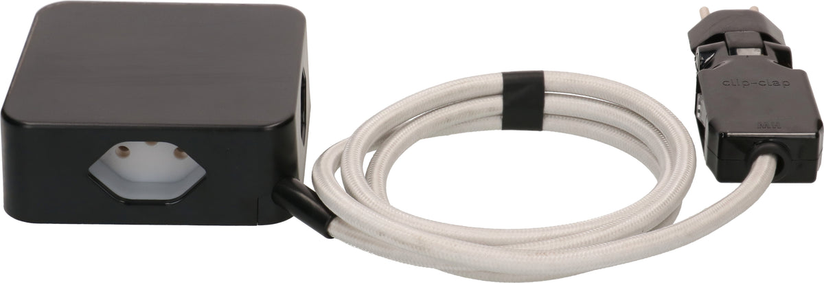 Max hauri split Max Hauri Cube Steckdosenleiste – 4×T13, mit Schalter, 2 m, Überstromschutz, Magnet, Halterung – Schwarz/Grau